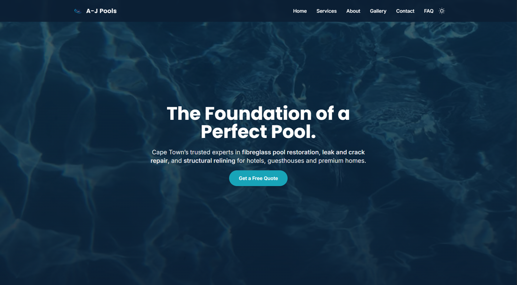 A-J Pools project